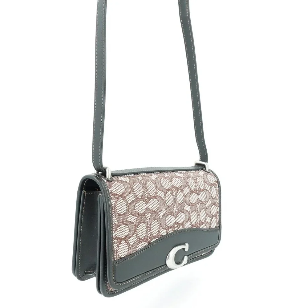 Coach Bandit Signature Shoulder Bag Cocoa Black OS
